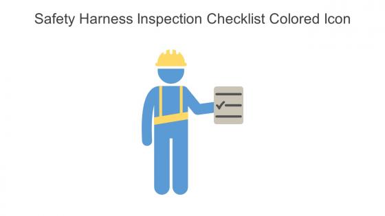 Safety Harness Inspection Checklist Colored Icon In Powerpoint Pptx Png And Editable Eps Format
