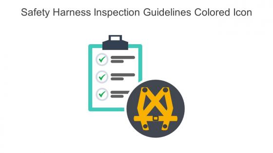 Safety Harness Inspection Guidelines Colored Icon In Powerpoint Pptx Png And Editable Eps Format