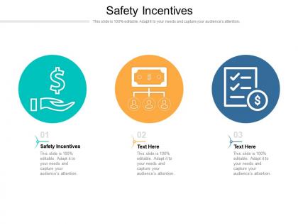 Safety incentives ppt powerpoint presentation model maker cpb