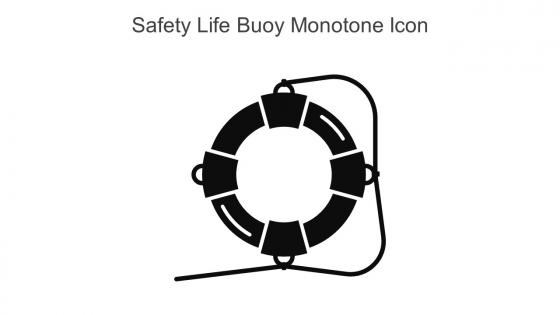 Safety Life Buoy Monotone Icon In Powerpoint Pptx Png And Editable Eps Format