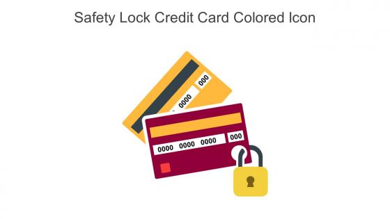 Safety Lock Credit Card Colored Icon In Powerpoint Pptx Png And Editable Eps Format
