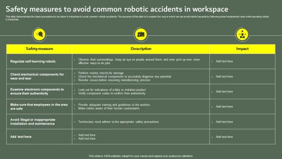 Safety Measures To Avoid Common Robotic Optimizing Business Performance Using Industrial Robots IT