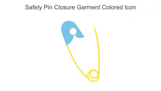 Safety Pin Closure Garment Colored Icon In Powerpoint Pptx Png And Editable Eps Format