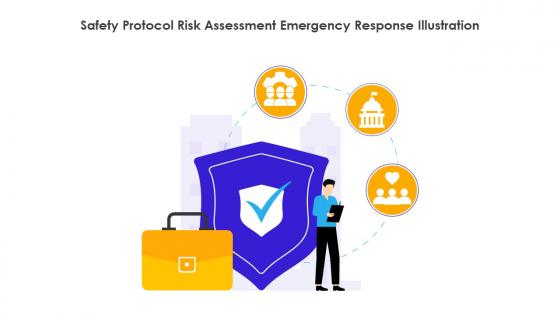 Safety Protocol Risk Assessment Emergency Response Illustration