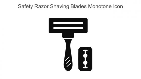 Safety Razor Shaving Blades Monotone Icon In Powerpoint Pptx Png And Editable Eps Format