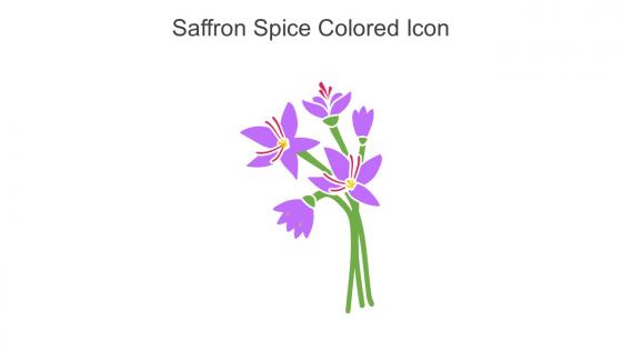 Saffron Spice Colored Icon In Powerpoint Pptx Png And Editable Eps Format