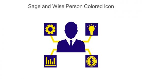 Sage And Wise Person Colored Icon In Powerpoint Pptx Png And Editable Eps Format