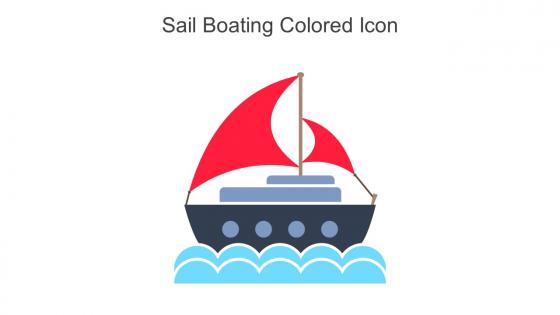 Sail Boating Colored Icon In Powerpoint Pptx Png And Editable Eps Format