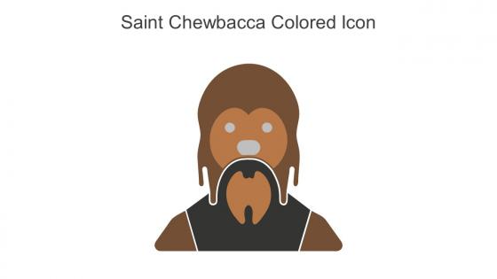 Saint Chewbacca Colored Icon In Powerpoint Pptx Png And Editable Eps Format