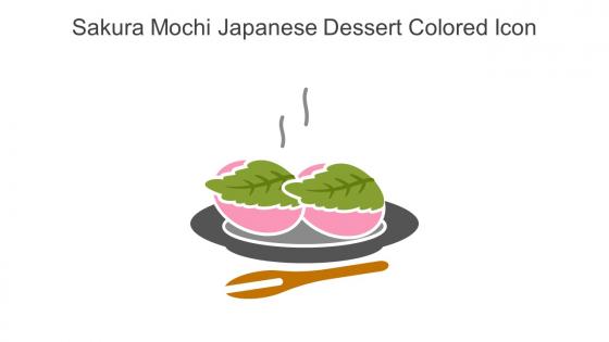 Sakura Mochi Japanese Dessert Colored Icon In Powerpoint Pptx Png And Editable Eps Format