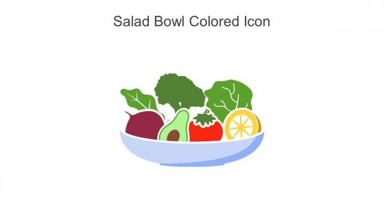 Salad Bowl Colored Icon In Powerpoint Pptx Png And Editable Eps Format