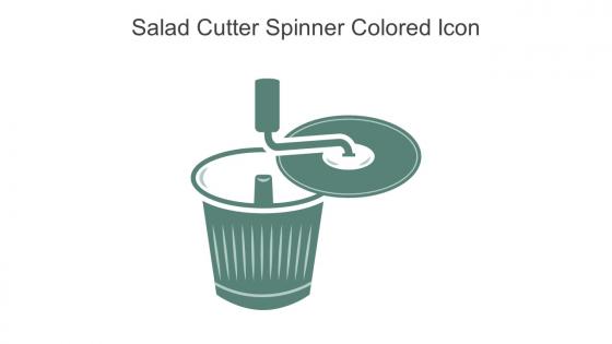 Salad Cutter Spinner Colored Icon In Powerpoint Pptx Png And Editable Eps Format