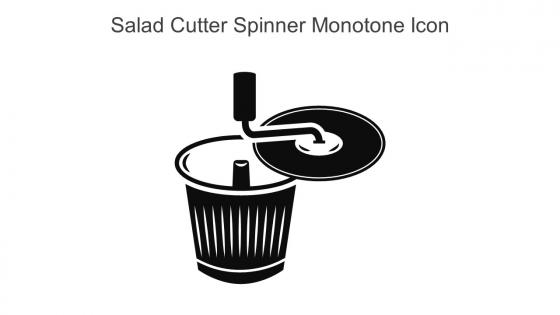 Salad Cutter Spinner Monotone Icon In Powerpoint Pptx Png And Editable Eps Format