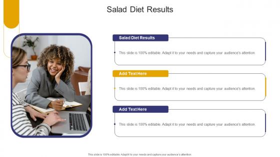Salad Diet Results In Powerpoint And Google Slides Cpb