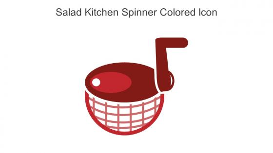 Salad Kitchen Spinner Colored Icon In Powerpoint Pptx Png And Editable Eps Format