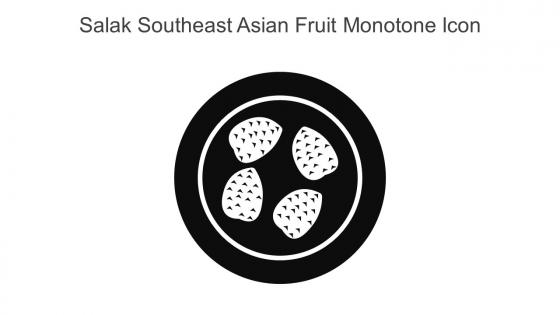 Salak Southeast Asian Fruit Monotone Icon In Powerpoint Pptx Png And Editable Eps Format