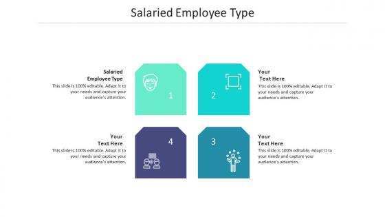 Salaried employee type ppt powerpoint presentation slides summary cpb