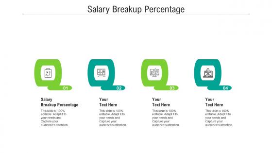 Salary breakup percentage ppt powerpoint presentation slides inspiration cpb