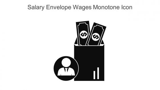 Salary Envelope Wages Monotone Icon In Powerpoint Pptx Png And Editable Eps Format