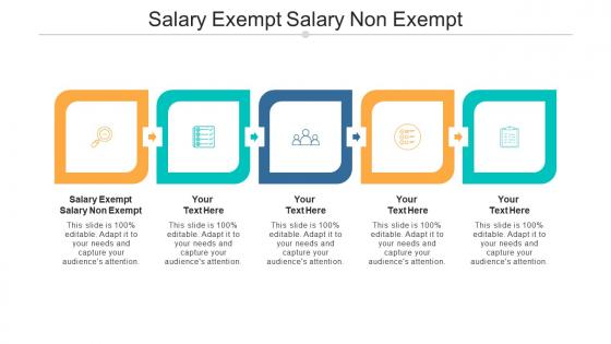 Salary exempt salary non exempt ppt powerpoint presentation infographic template examples cpb