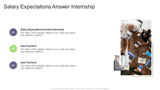 Salary Expectations Answer Internship In Powerpoint And Google Slides Cpb