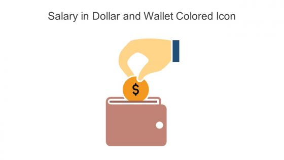 Salary In Dollar And Wallet Colored Icon In Powerpoint Pptx Png And Editable Eps Format
