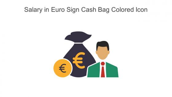 Salary In Euro Sign Cash Bag Colored Icon In Powerpoint Pptx Png And Editable Eps Format