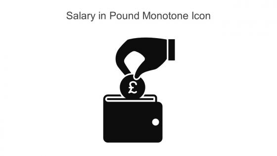 Salary In Pound Monotone Icon In Powerpoint Pptx Png And Editable Eps Format