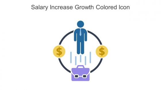 Salary Increase Growth Colored Icon In Powerpoint Pptx Png And Editable Eps Format
