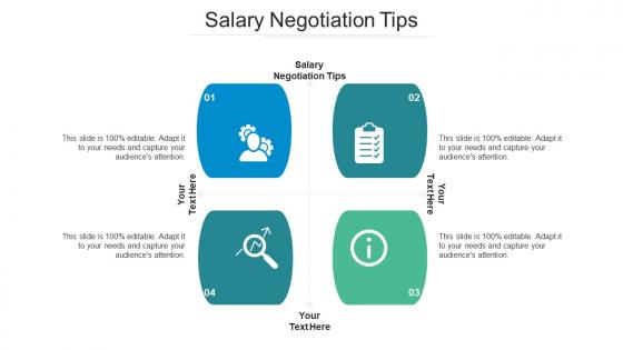 Salary negotiation tips ppt powerpoint presentation summary cpb