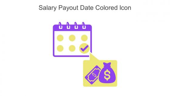 Salary Payout Date Colored Icon In Powerpoint Pptx Png And Editable Eps Format