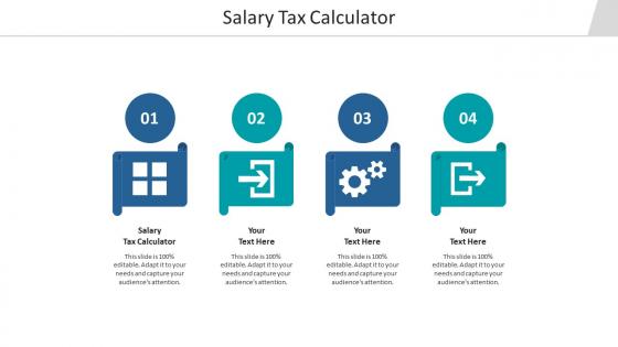 Salary tax calculator ppt powerpoint presentation inspiration guidelines cpb