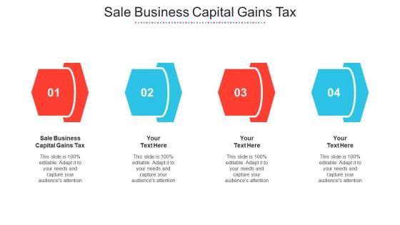 Sale Business Capital Gains Tax Ppt Powerpoint Presentation Show Graphics Cpb