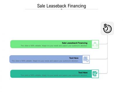Sale leaseback financing ppt powerpoint presentation gallery master slide cpb