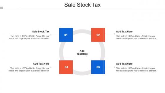 Sale Stock Tax Ppt Powerpoint Presentation Summary Skills Cpb