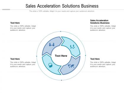 Sales acceleration solutions business ppt powerpoint presentation inspiration cpb