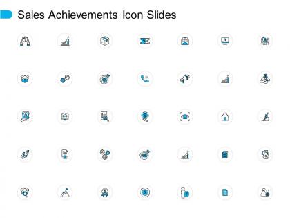 Sales achievements icon slides ppt powerpoint presentation file background