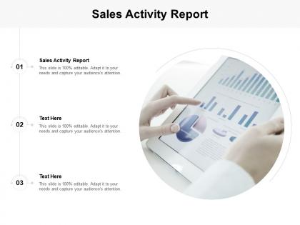 Sales activity report ppt powerpoint presentation professional grid cpb