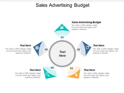 Sales advertising budget ppt powerpoint presentation gallery pictures cpb