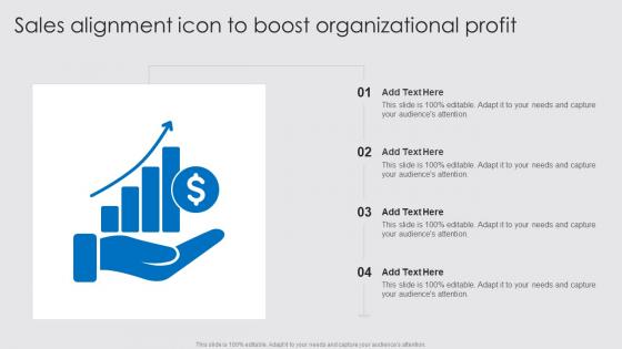 Sales Alignment Icon To Boost Organizational Profit