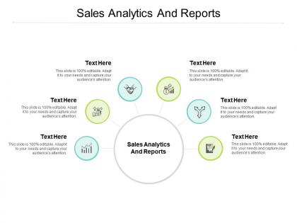 Sales analytics and reports ppt powerpoint presentation gallery ideas cpb
