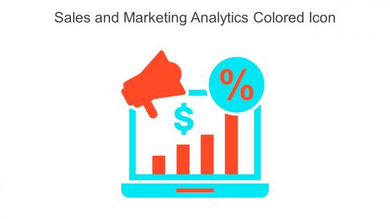 Sales And Marketing Analytics Colored Icon In Powerpoint Pptx Png And Editable Eps Format