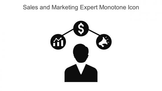 Sales And Marketing Expert Monotone Icon In Powerpoint Pptx Png And Editable Eps Format