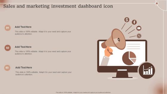 Sales And Marketing Investment Dashboard Icon