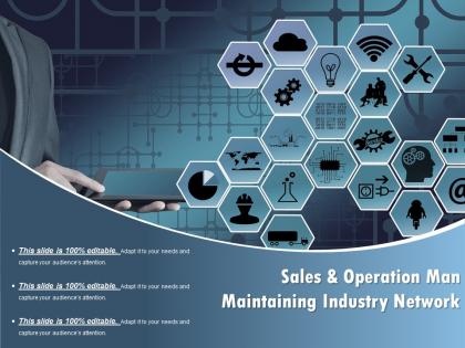 Sales and operation man maintaining industry network