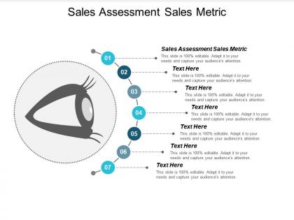 Sales assessment sales metric ppt powerpoint presentation icon layout cpb