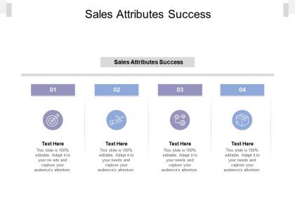 Sales attributes success ppt powerpoint presentation layouts graphics cpb