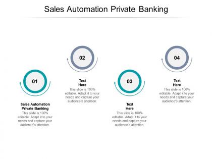 Sales automation private banking ppt powerpoint presentation icon templates
