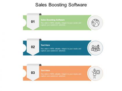 Sales boosting software ppt powerpoint presentation professional graphics design cpb