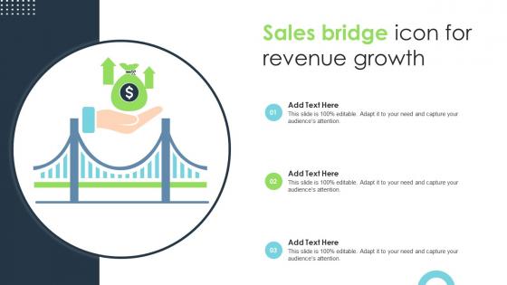 Sales Bridge Icon For Revenue Growth